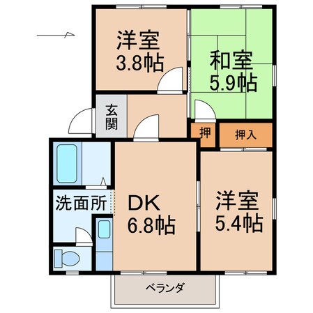 和歌山市駅 バス18分  土橋下車：停歩3分 1階の物件間取画像